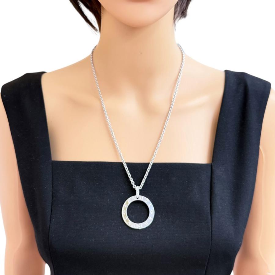 BVLGARI（ブルガリ） ロゴラージ カーブサークル ネックレス 18金 K18