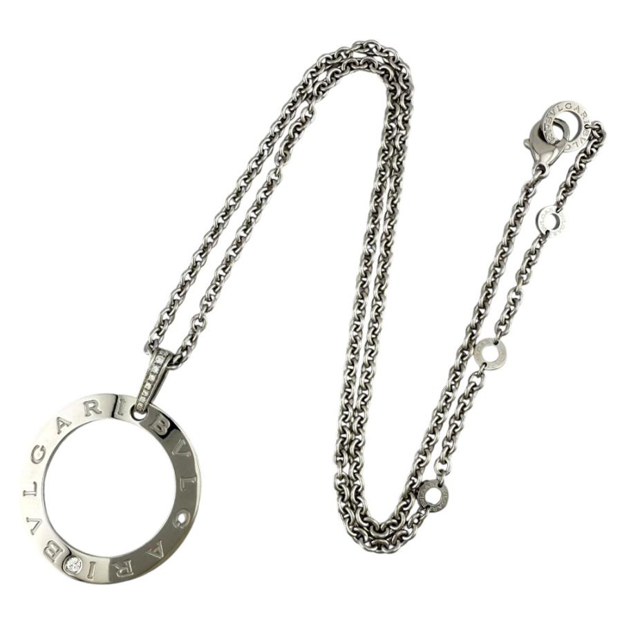 BVLGARI（ブルガリ） ロゴラージ カーブサークル ネックレス 18金 K18