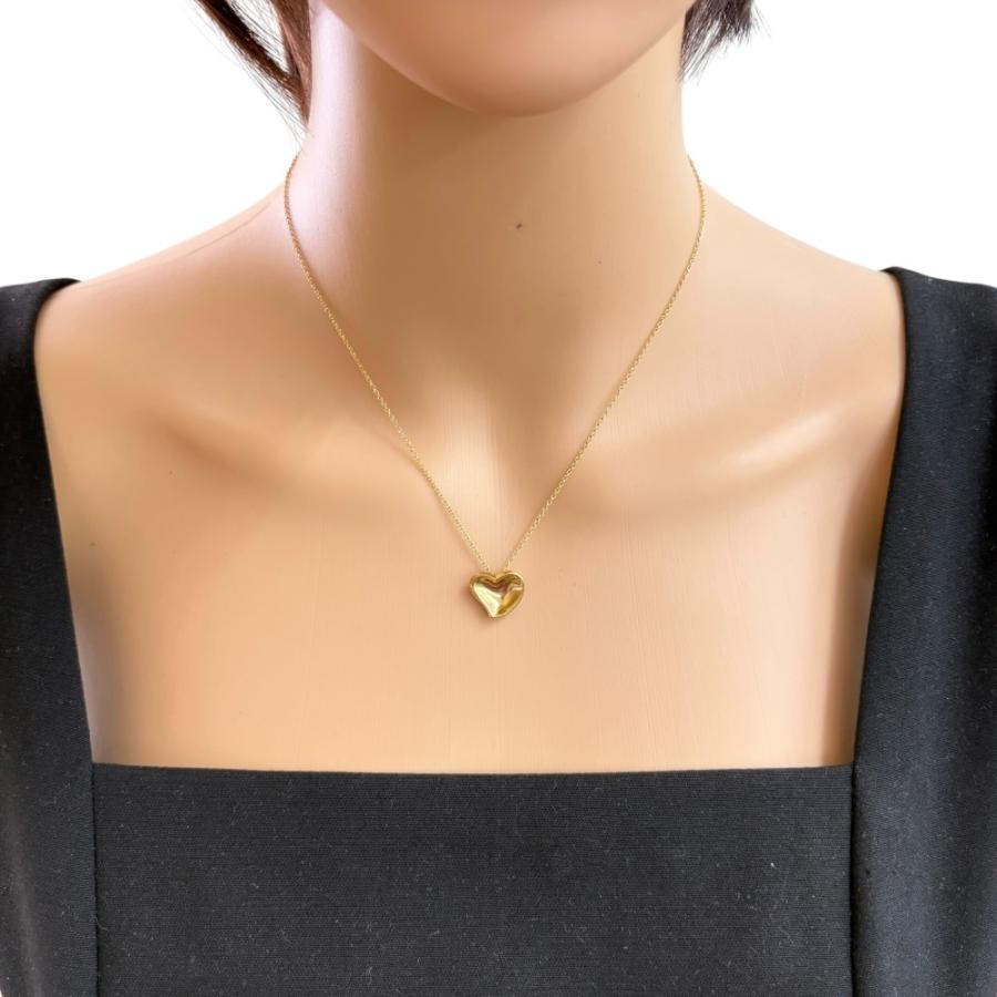 Tiffany & Co. ゴールドハートネックレス TIFFANY&Co. ティファニー フルハート ネックレス 18金 K18