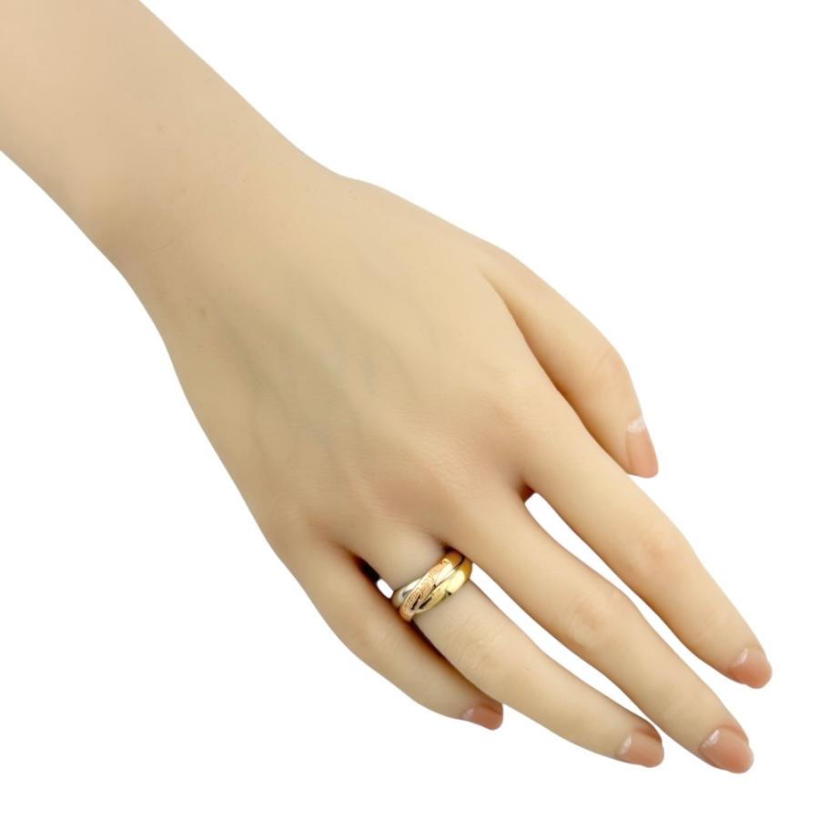 Cartier　トリニティリング　K18スリーゴールド　51　　中古品 Cartier カルティエ CARTIER トリニティ リング MM スリーカラー