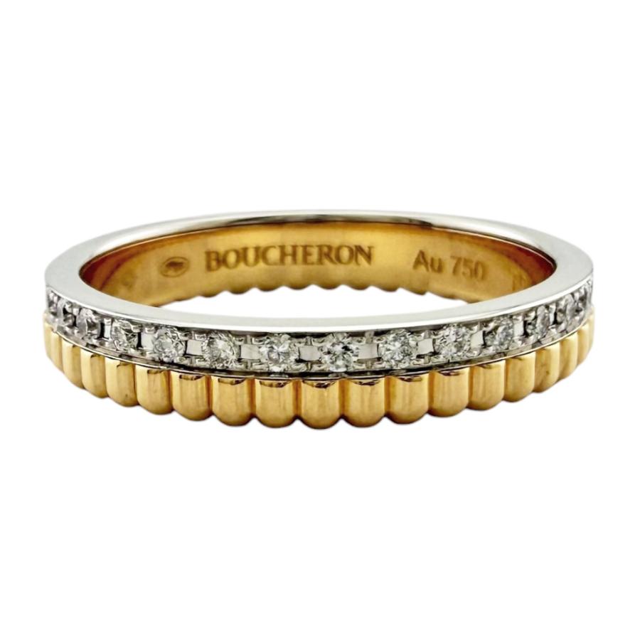 美品☆BOUCHERON ブシュロン キャトルラディアントハーフ 51 YG BOUCHERON ブシュロン キャトル ラディアント リング ハーフ