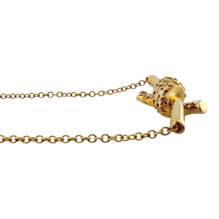 TIFFANY&Co. ティファニー ノット ネックレス 18金 K18イエロー