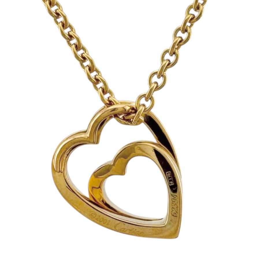 Cartier（カルティエ） インターレースハート ネックレス 18金 K18