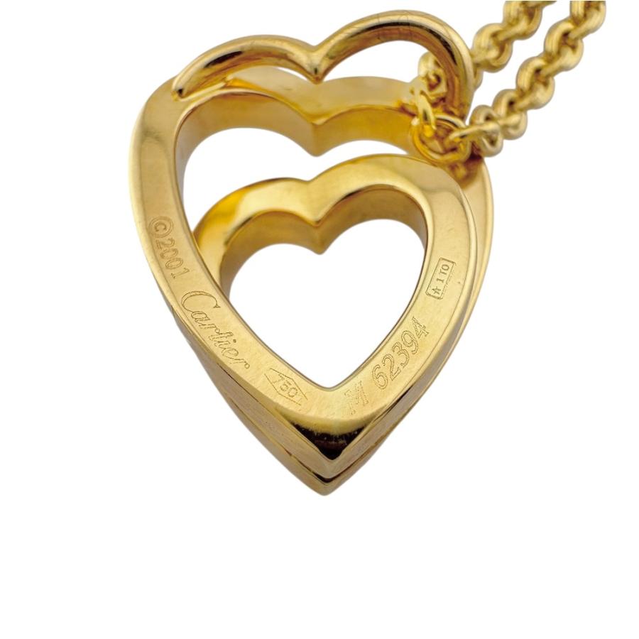 Cartier（カルティエ） インターレースハート ネックレス 18金 K18