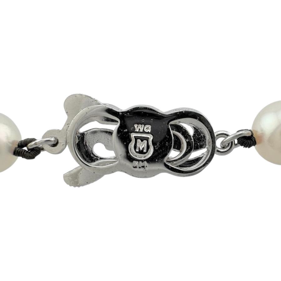 MIKIMOTO ミキモト ネックレス K14ホワイトゴールド アコヤパール