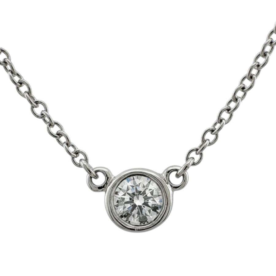TIFFANY&Co. ティファニー バイザヤード 約0.14ct ネックレス Pt950