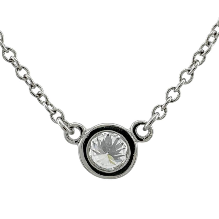 TIFFANY&Co.（ティファニー） バイザヤード 約0.14ct ネックレス Pt950
