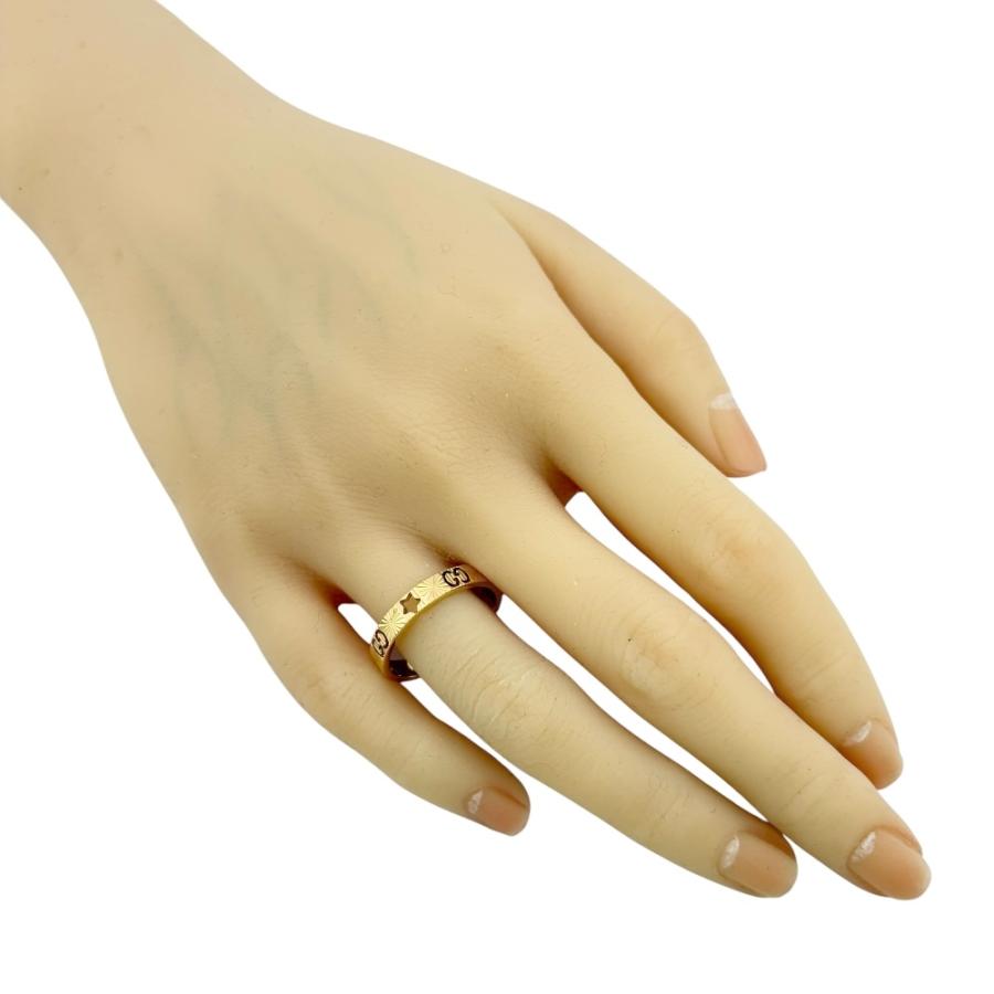 GUCCI（グッチ） アイコン スター リング 指輪 22号 18金 K18イエロー