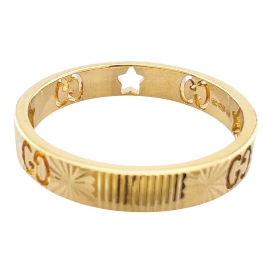 GUCCI（グッチ） アイコン スター リング 指輪 22号 18金 K18イエロー