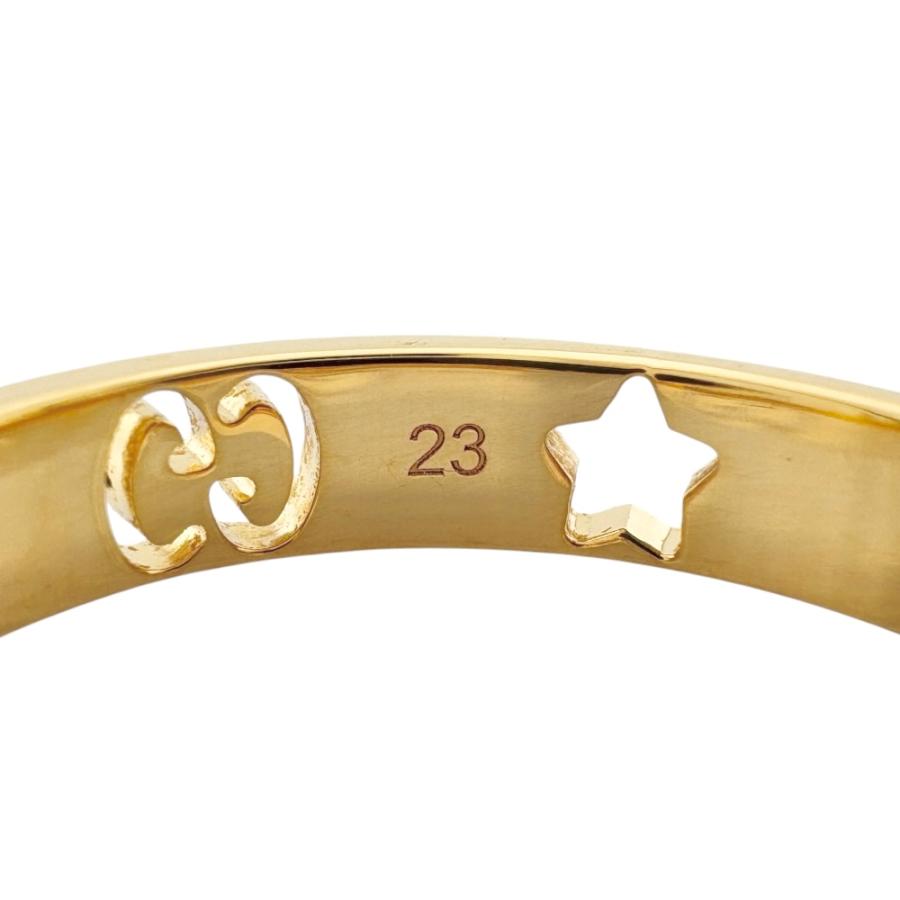 GUCCI（グッチ） アイコン スター リング 指輪 22号 18金 K18イエロー
