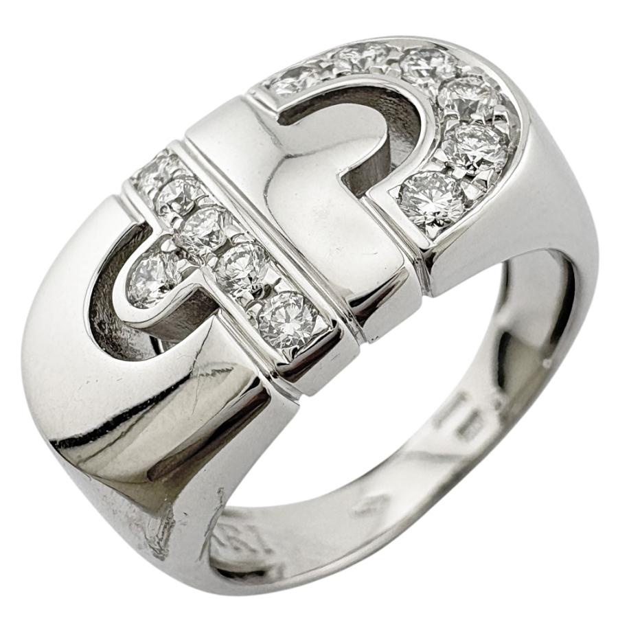 BVLGARI（ブルガリ） パレンテシ リング 指輪 12号 18金 K18ホワイト