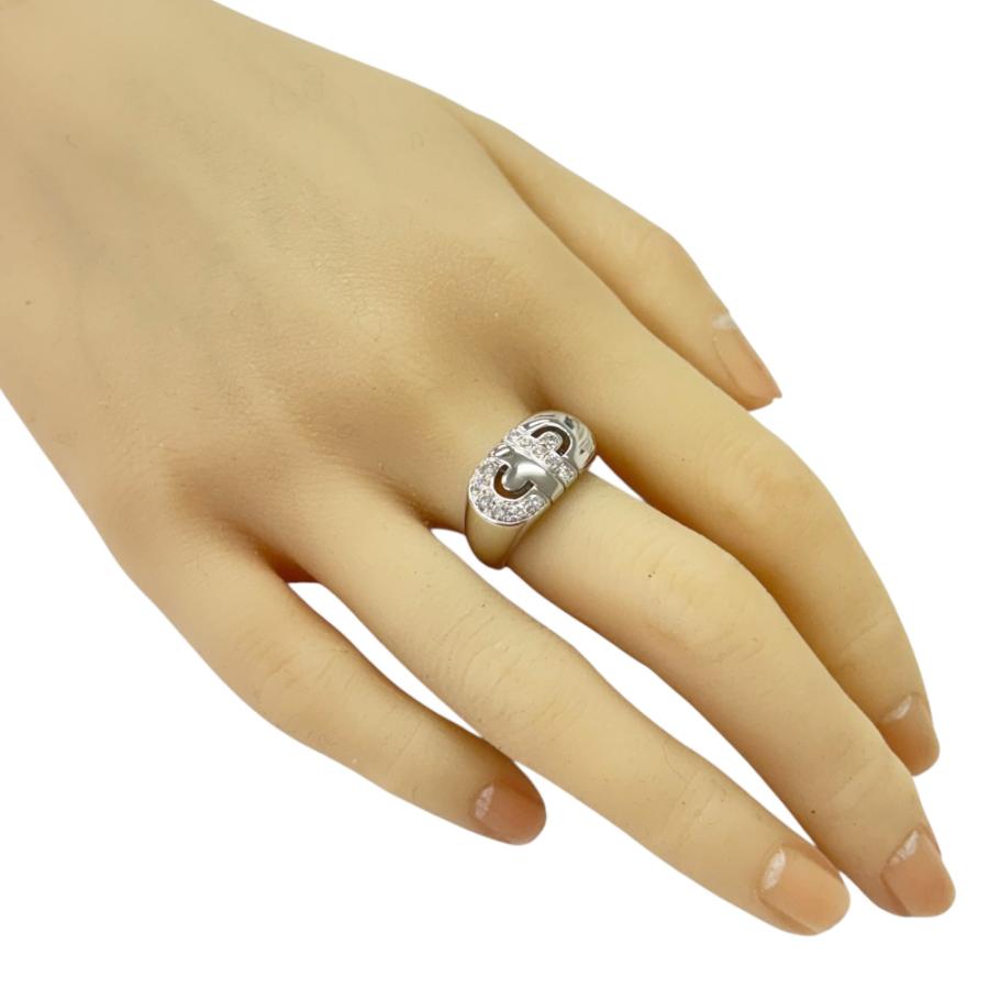 BVLGARI（ブルガリ） パレンテシ リング 指輪 12号 18金 K18ホワイト