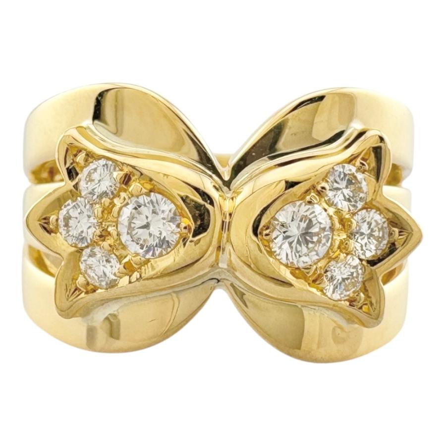 【新品未使用】ディオール　リング　指輪　Lサイズ ディオール リング 指輪 11号 18金 K18イエローゴールド