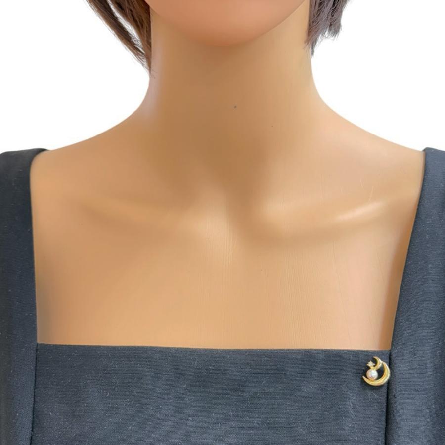 MIKIMOTO（ミキモト） ブローチ 18金 K18イエローゴールド