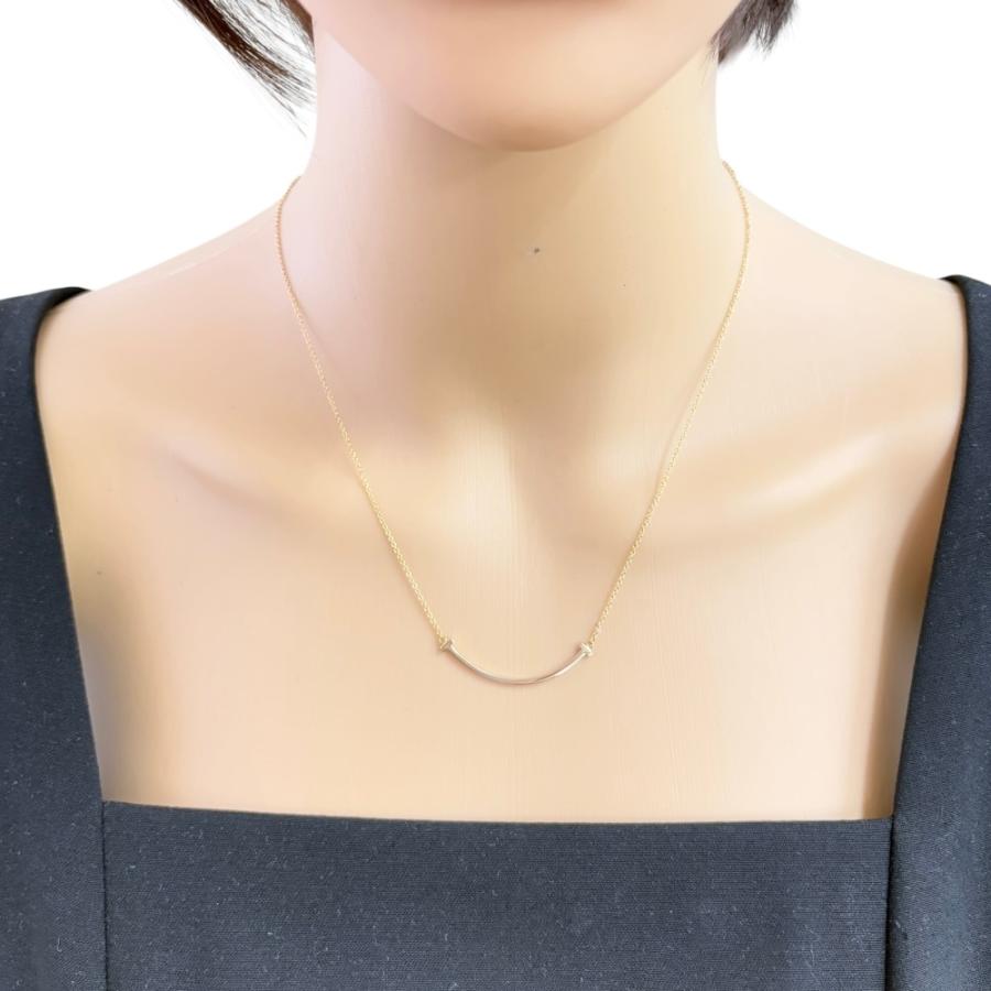 TIFFANY&Co. ティファニー Tスマイル ネックレス 18金 K18ピンク