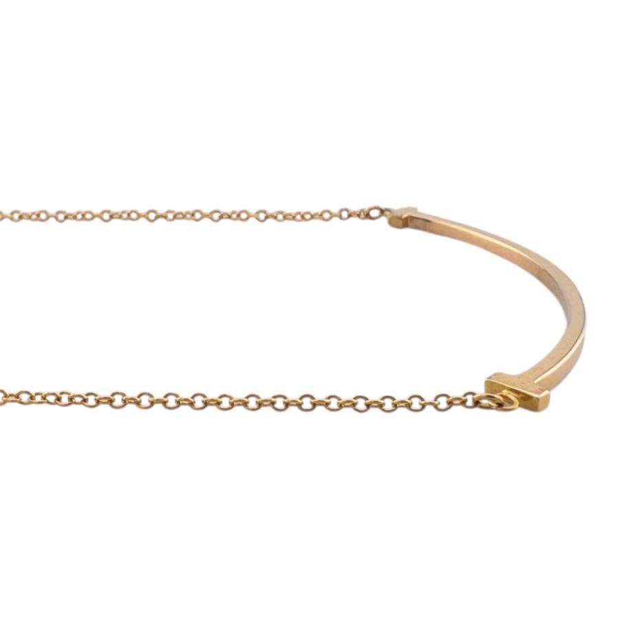 TIFFANY&Co. ティファニー Tスマイル ネックレス 18金 K18ピンク