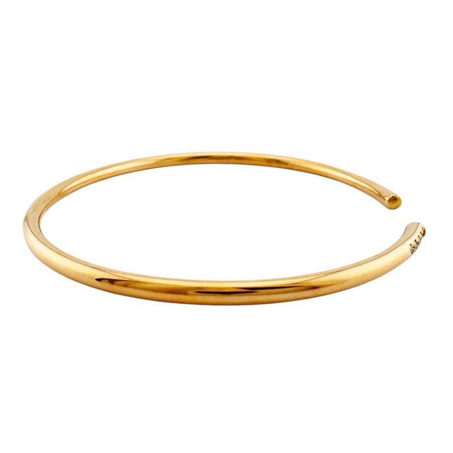 TIFFANY&Co.（ティファニー） メトロワイヤー バングル 18金 K18ピンク