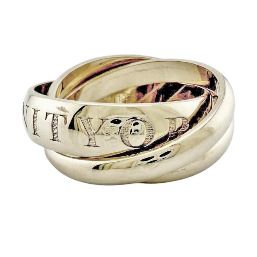 Cartier（カルティエ） トリニティ 3連 リング 指輪 10号 18金 K18