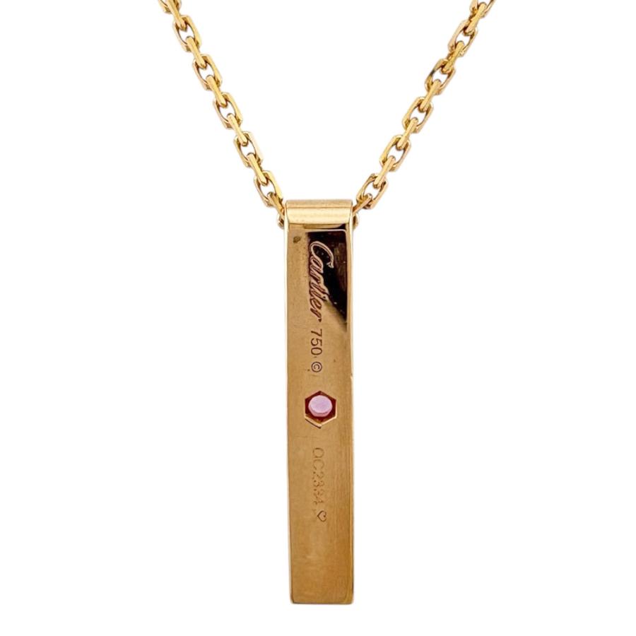 Cartier（カルティエ） ラブプレート ネックレス 18金 K18ピンク