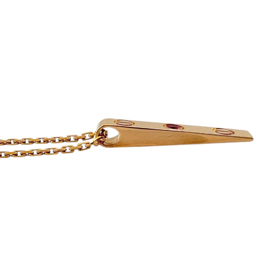 Cartier（カルティエ） ラブプレート ネックレス 18金 K18ピンク
