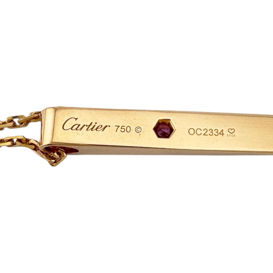 Cartier（カルティエ） ラブプレート ネックレス 18金 K18ピンク