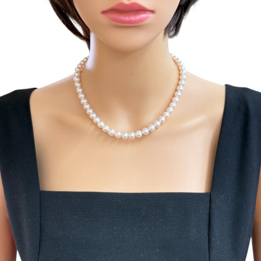 【極上】タサキ　アコヤ　本真珠　パール　ネックレス　シルバー 極上】タサキ アコヤ 本真珠 パール ネックレス シルバー ロング