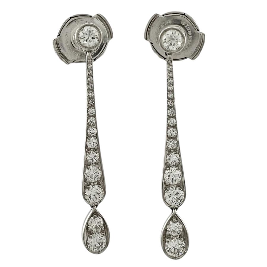 TIFFANY&Co. ティファニー ジャズドロップ ピアス Pt950プラチナ