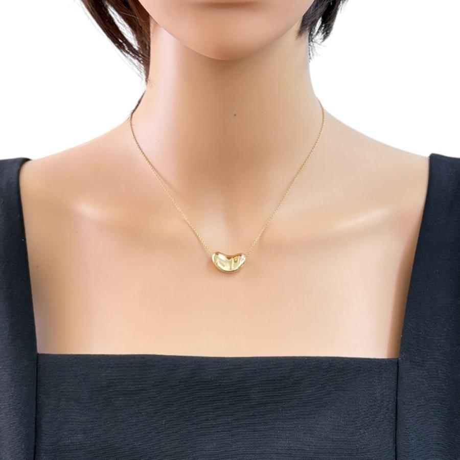 TIFFANY&Co.（ティファニー） ビーン ネックレス 18金 K18イエロー 