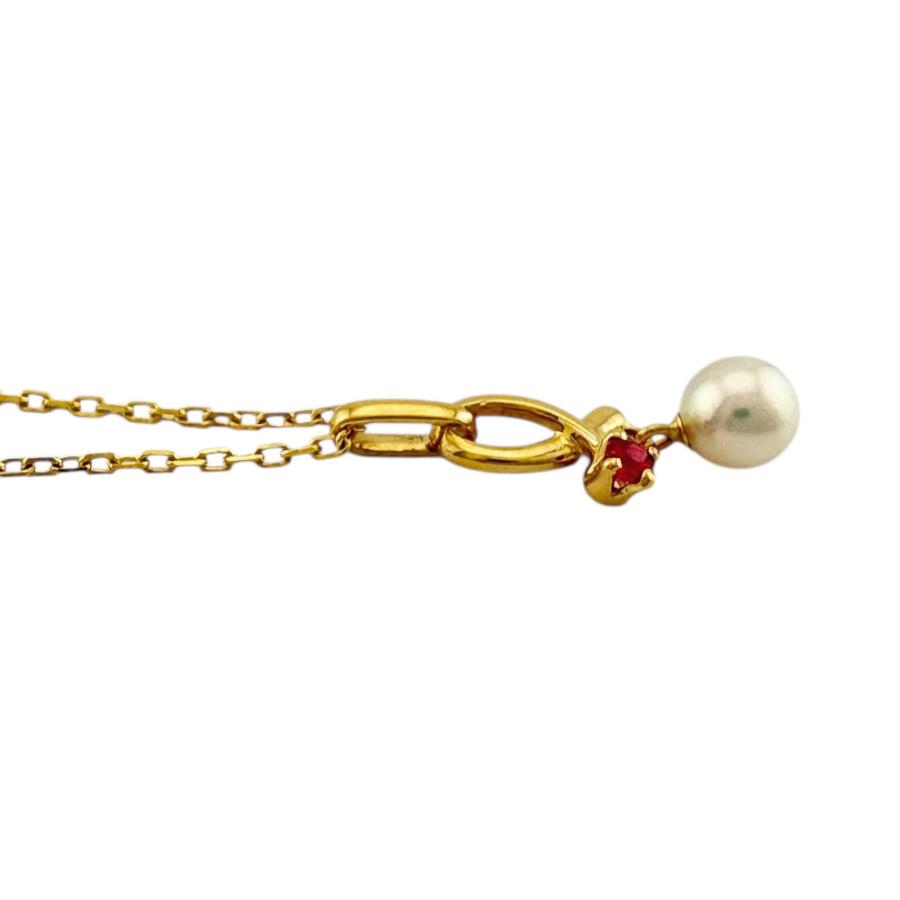 MIKIMOTO（ミキモト） ネックレス 18金 K18イエローゴールド パール