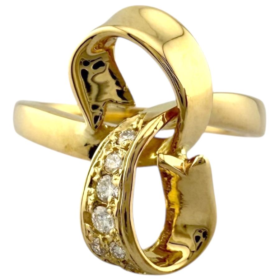 MIKIMOTO（ミキモト） リング 指輪 9号 18金 K18イエローゴールド