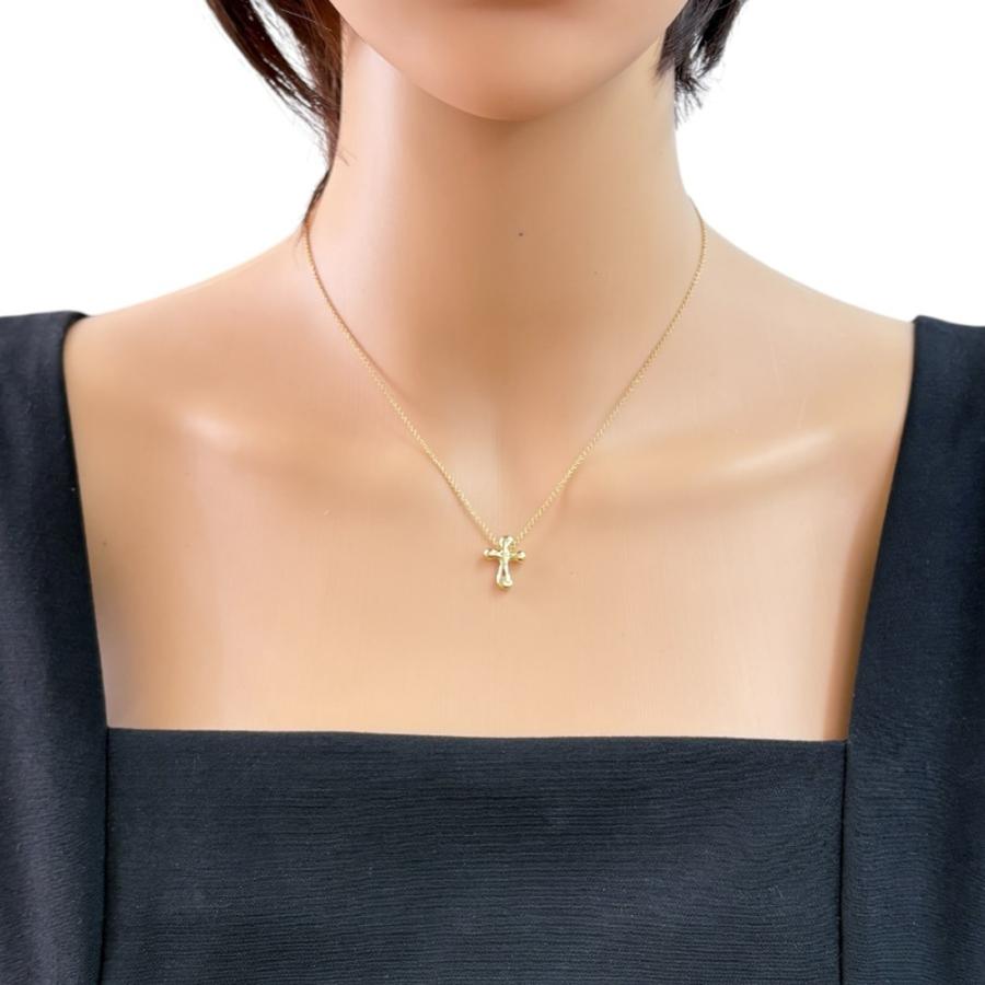 TIFFANY&Co.（ティファニー） スモールクロス ネックレス 18金 K18