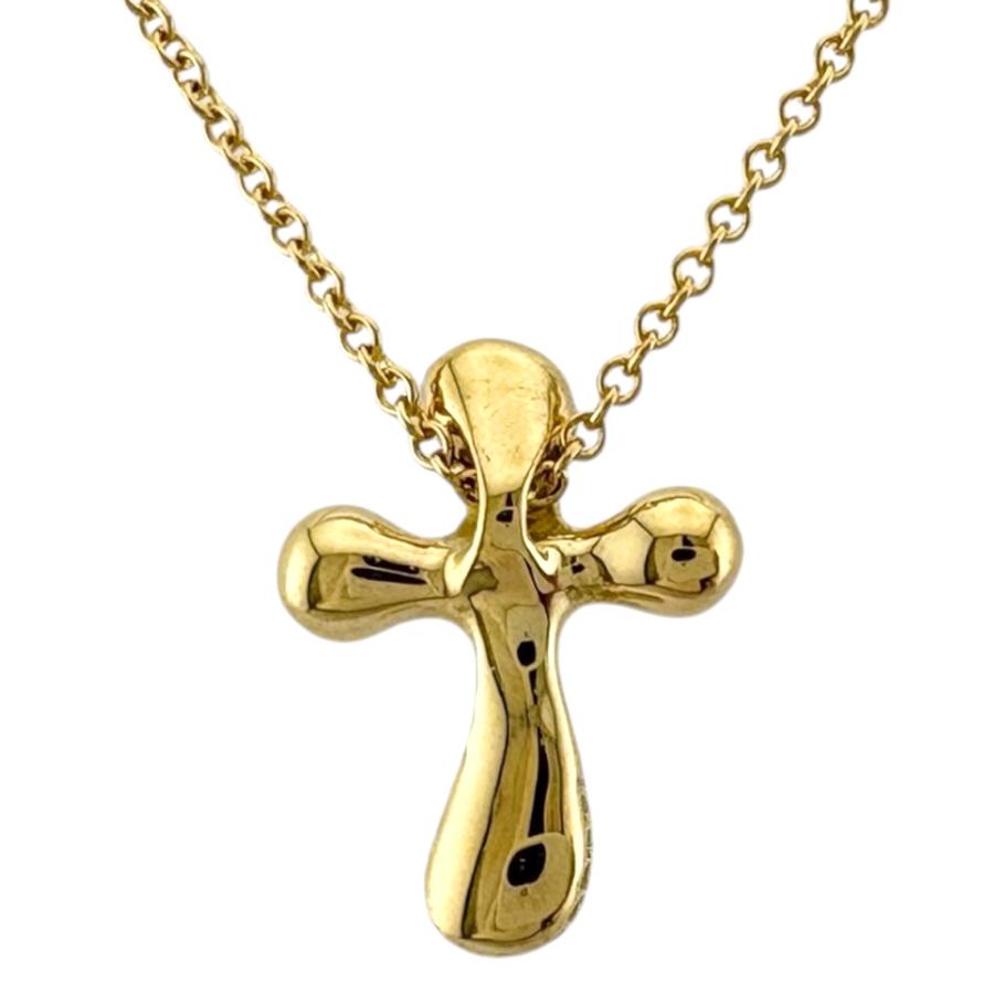 TIFFANY&Co.（ティファニー） スモールクロス ネックレス 18金 K18