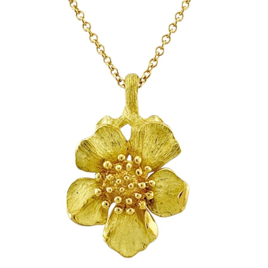 ☆*ナ様 Tiffany&Co. ティファニー 18KT ネックレス　925/7 TIFFANY&Co.（ティファニー） ハナミズキ ネックレス 18金 K18イエロー