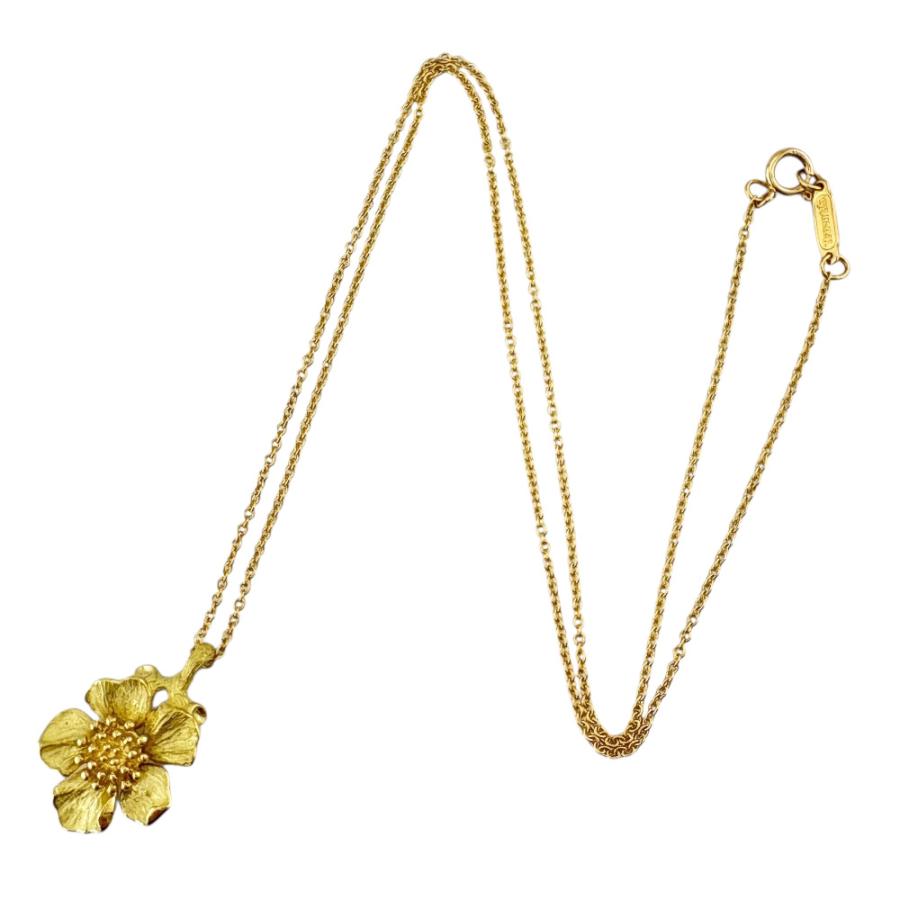 極美品 オールドティファニー イエローゴールド ロング ネックレス k18 Tiffany & Co. - （新品仕上げ済） ティファニー TIFFANY フル