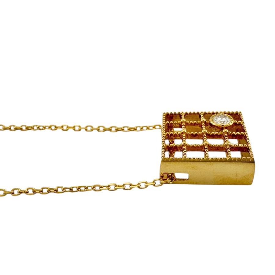 MIKIMOTO ミキモト ネックレス 18金 K18イエローゴールド ダイヤモンド