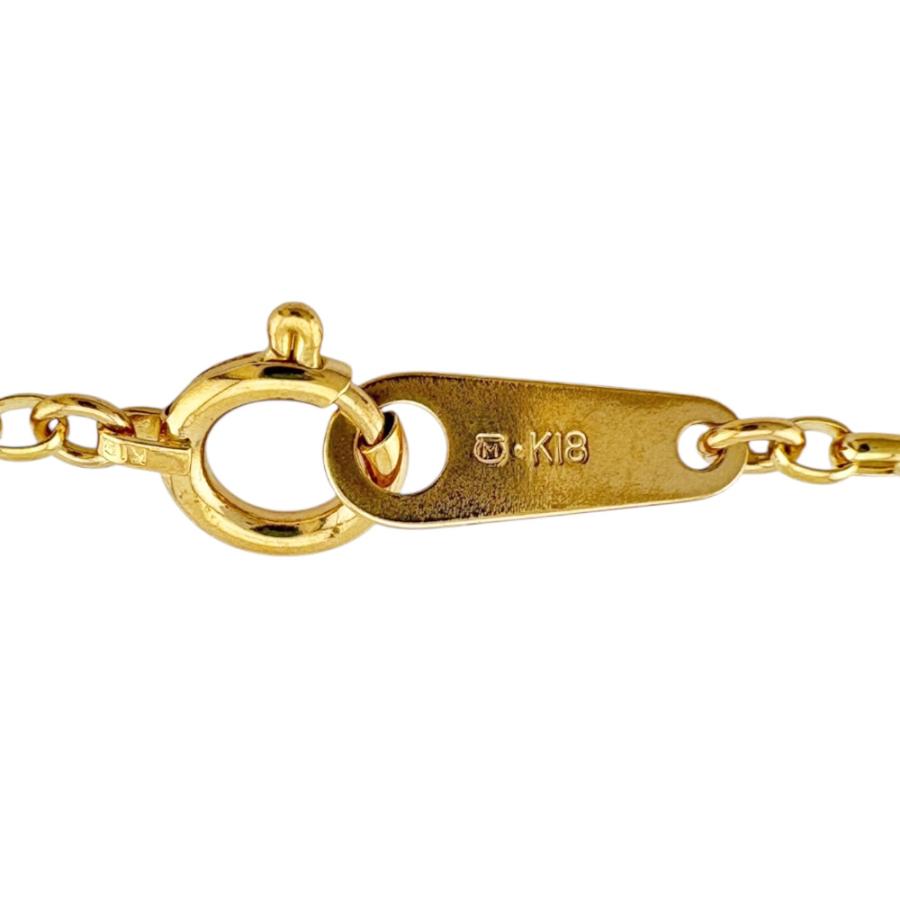 美品 ミキモト K18 ネックレス アズキチェーン 18金 750 ブレスレット MIKIMOTO/ミキモト】 アズキチェーン チェーンのみ ネックレス K18