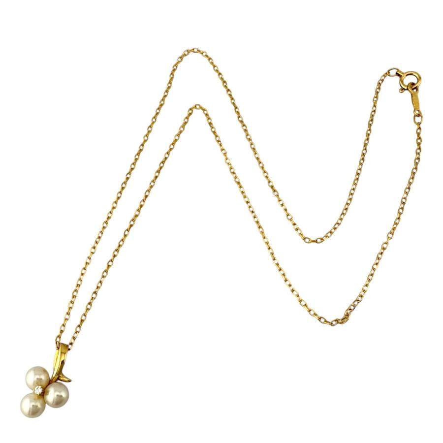 MIKIMOTO（ミキモト） ネックレス 18金 K18イエローゴールド パール