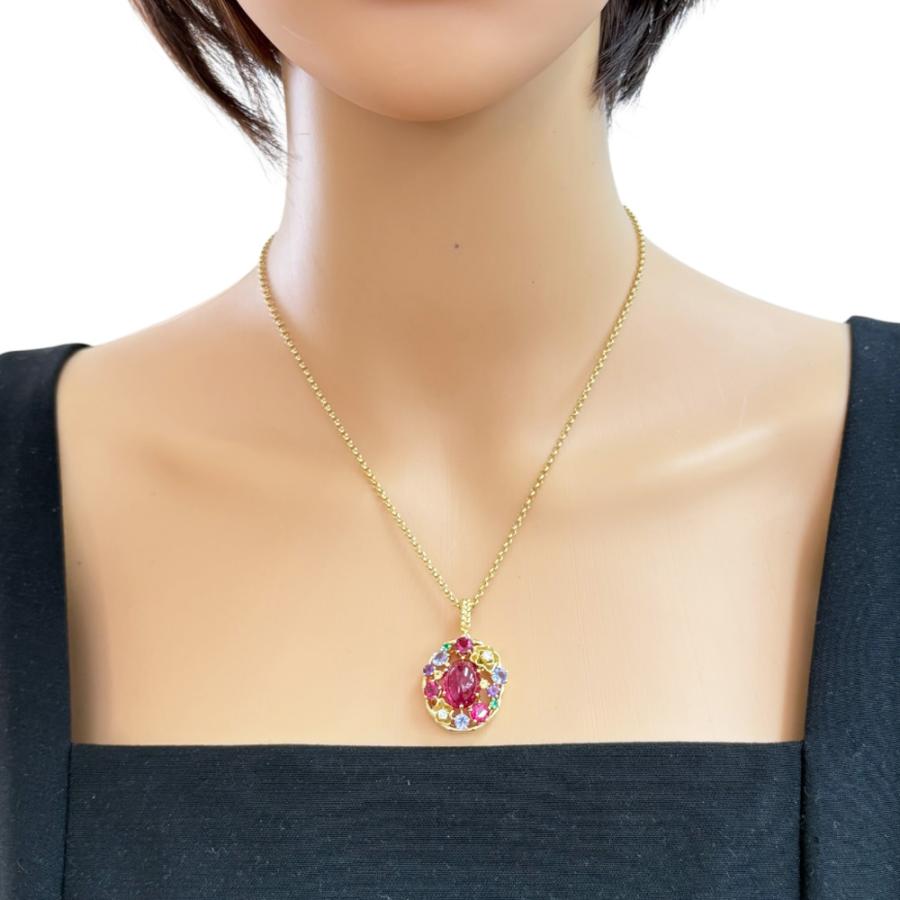 美品　タサキ　チャンツ　ネックレス　K18WG/PD0.34ct 美品タサキチャンツネックレスK18WG/PD0.34ct