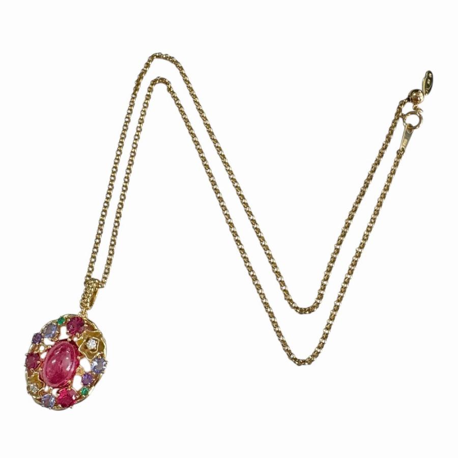 タサキ ネックレス 18金 K18イエローゴールド ダイヤモンド レディース