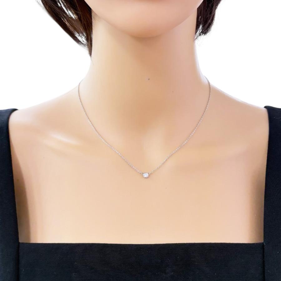 TIFFANY&Co.（ティファニー） バイザヤード 約0.14ct ネックレス Pt950