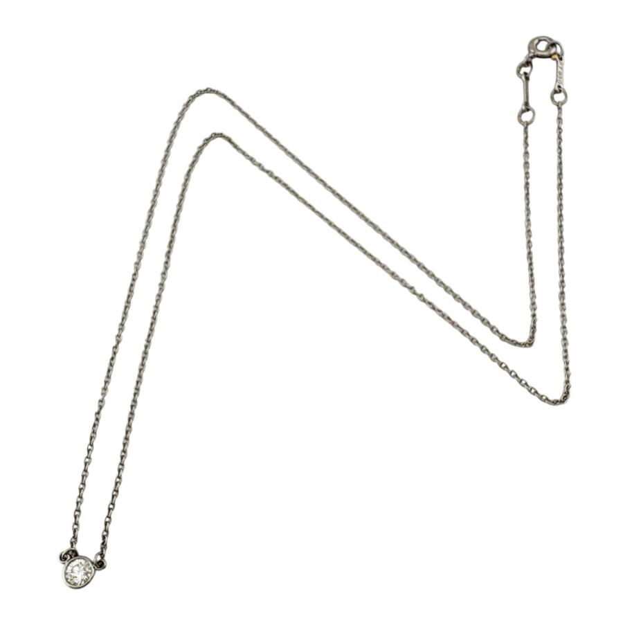 ち*ー様 ⭐︎ティファニーダイヤモンド バイザヤード　PT950プラチナ⭐︎即発 TIFFANY&Co.（ティファニー） バイザヤード 約0.14ct ネックレス Pt950