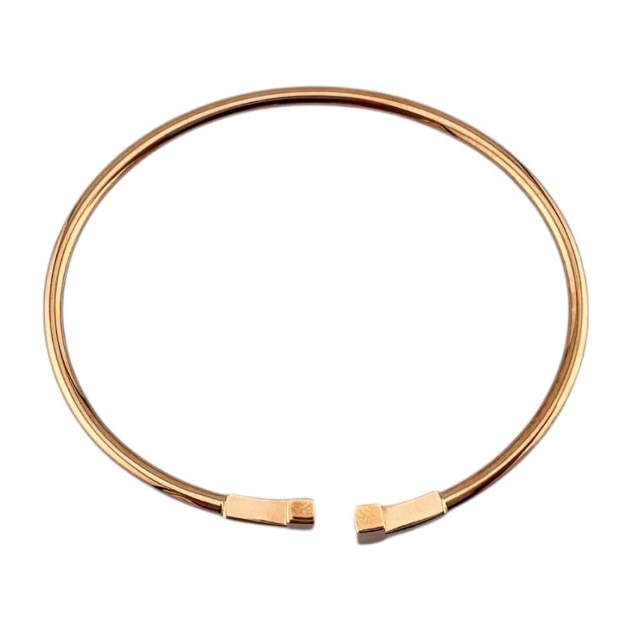 TIFFANY&Co.（ティファニー） Tワイヤー バングル 18金 K18ピンク