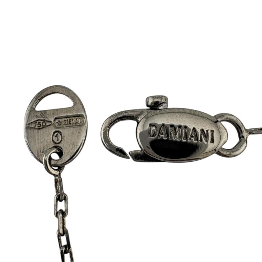 ダミアーニ ベルエポック スクエア ネックレス 18金 K18ホワイトゴールド ダイヤモンド レディース Damiani 中古 美品