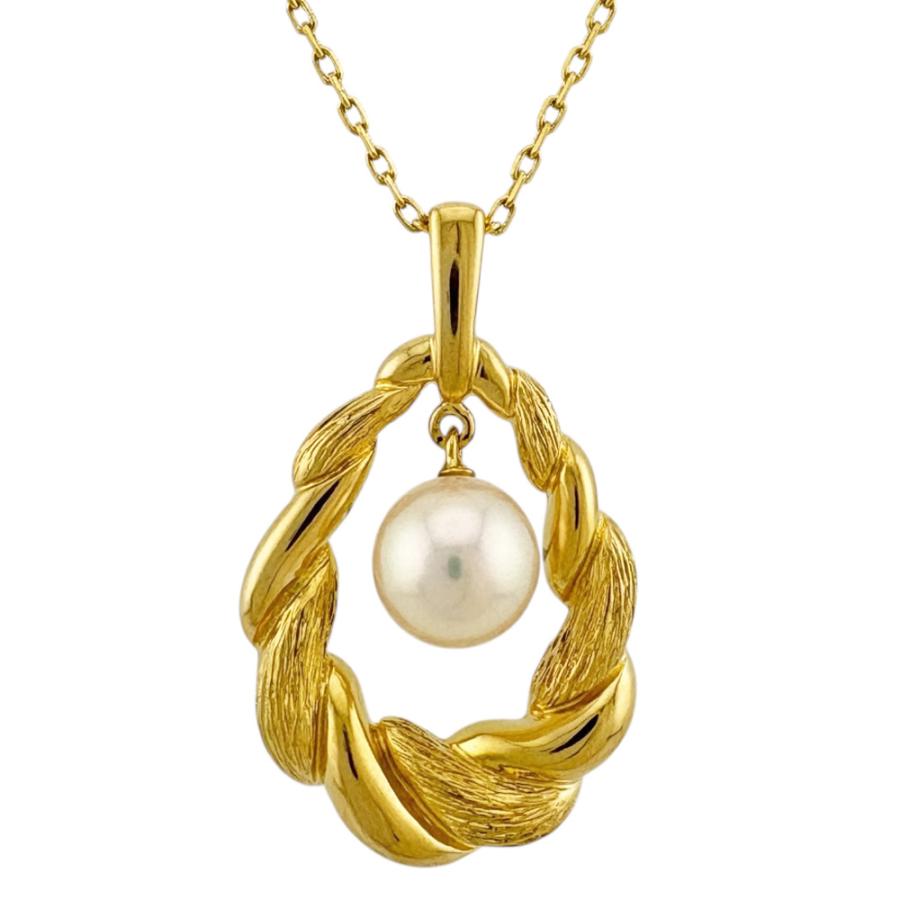 MIKIMOTO（ミキモト） ネックレス 18金 K18イエローゴールド アコヤ