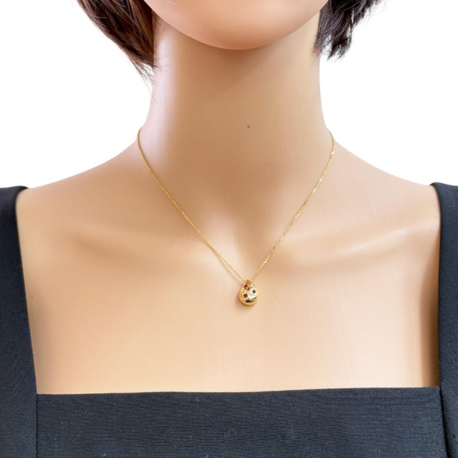 MIKIMOTO（ミキモト） ネックレス 18金 K18イエローゴールド ルビー