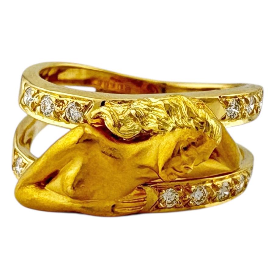 カレライカレラ リング 指輪 12号 18金 K18イエローゴールド