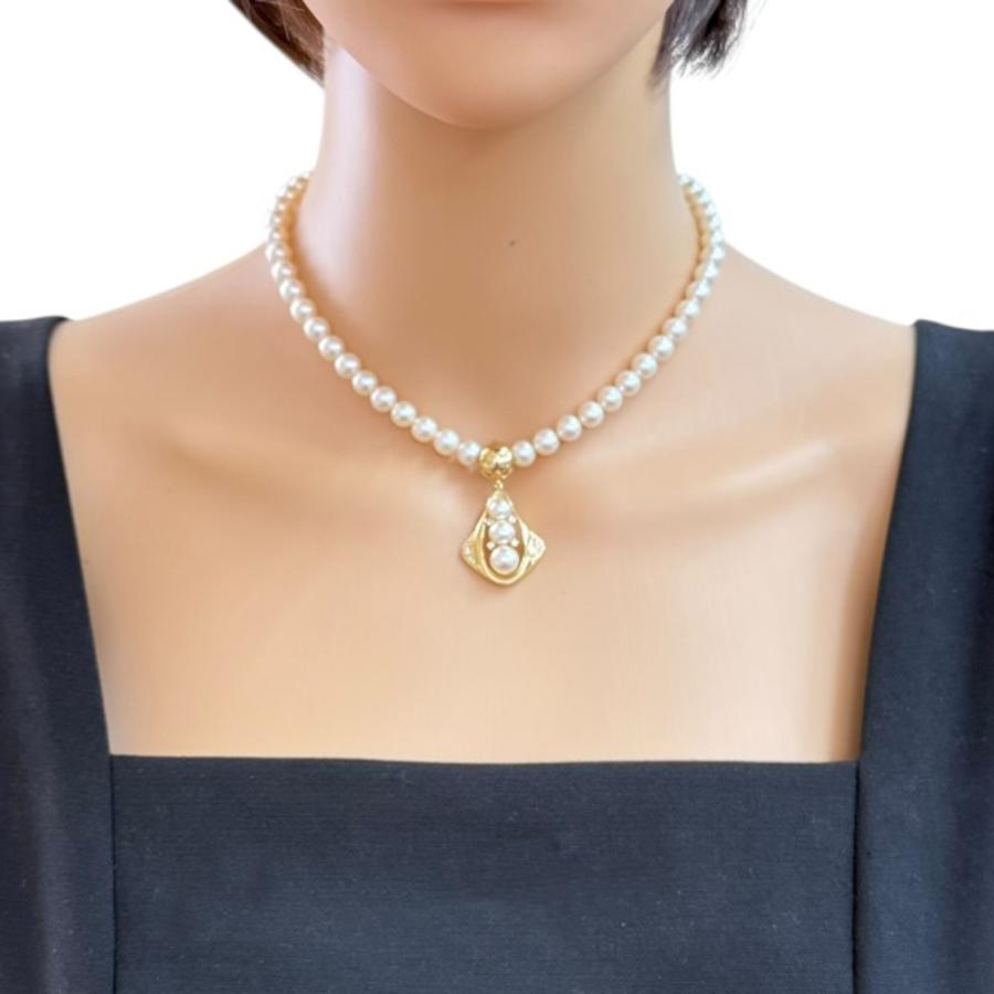 MIKIMOTO（ミキモト） ネックレス 18金 K18イエローゴールド パール