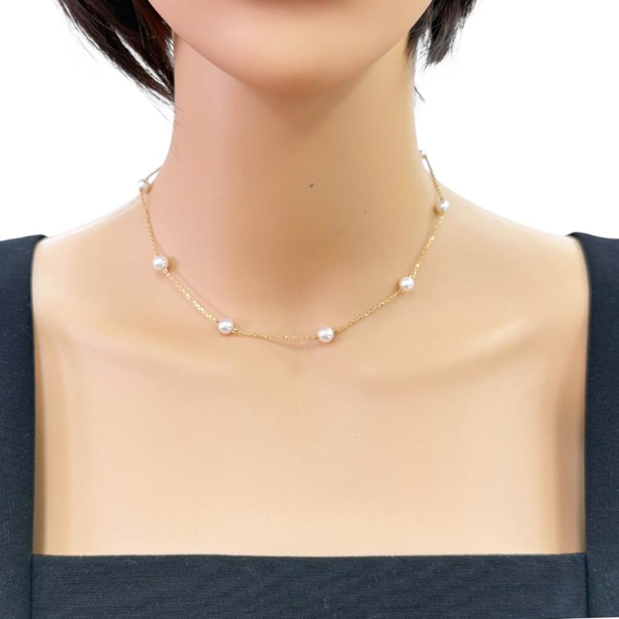 MIKIMOTO（ミキモト） ネックレス 18金 K18イエローゴールド アコヤ
