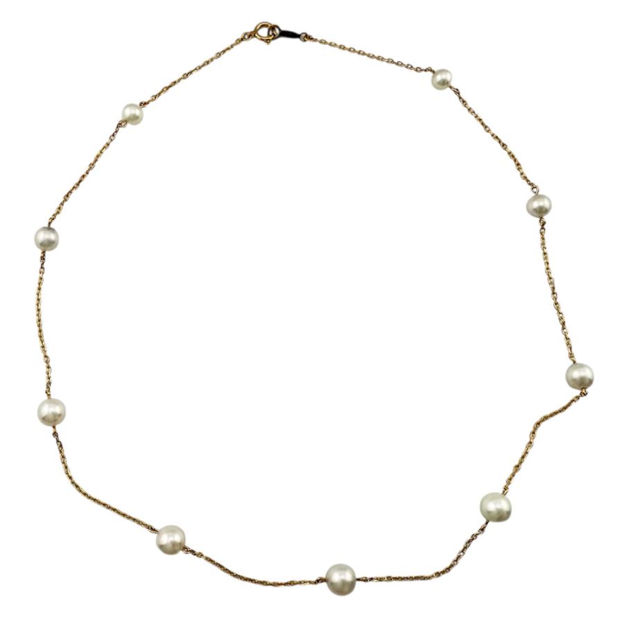 MIKIMOTO（ミキモト） ネックレス 18金 K18イエローゴールド アコヤ
