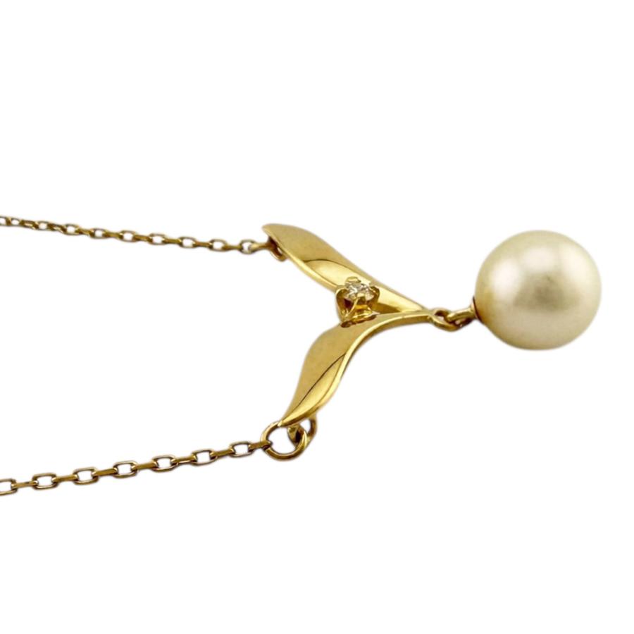 MIKIMOTO（ミキモト） ネックレス 18金 K18イエローゴールド アコヤ